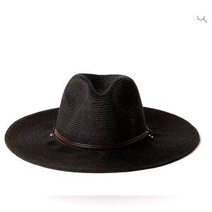 Karen Kane  Black straw hat with contrast trim.OS. Karen Kane | Accessories | Karen Kane Nwot Black And Tan  main image 2